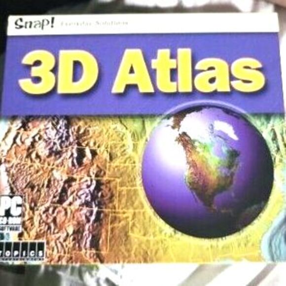 Vintage 2003 3D Atlas PC CD-ROM Software SNAP! WINDOWS 95 98 1.6 Map - Picture 2 of 7